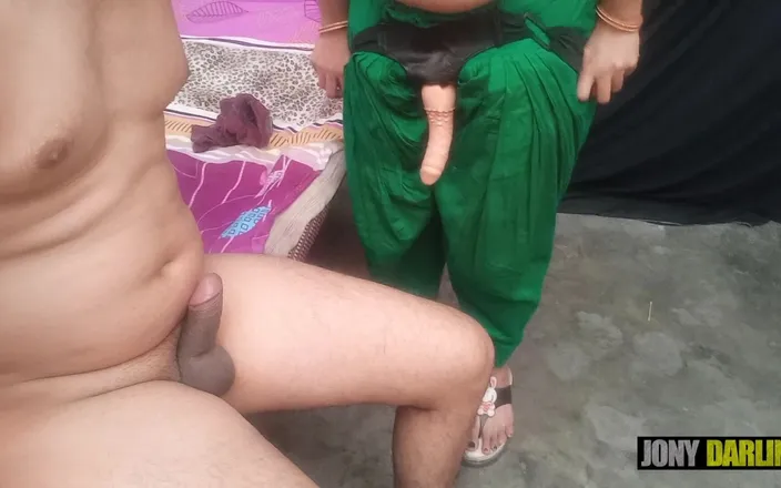 Jony Darling: Indian Bisexual Husband Fucked by His Wife with Dildo
