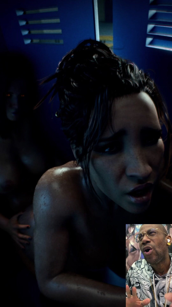 L6RD7BLU3 FUTA: Panam bị người chuyển giới V đụ đít trong phòng thay đồ công...