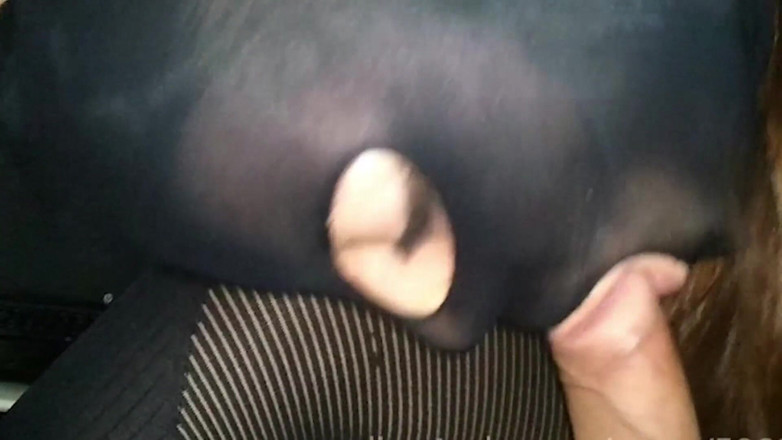 Nylon Xtreme: Muie în ciorapi negri din nailon