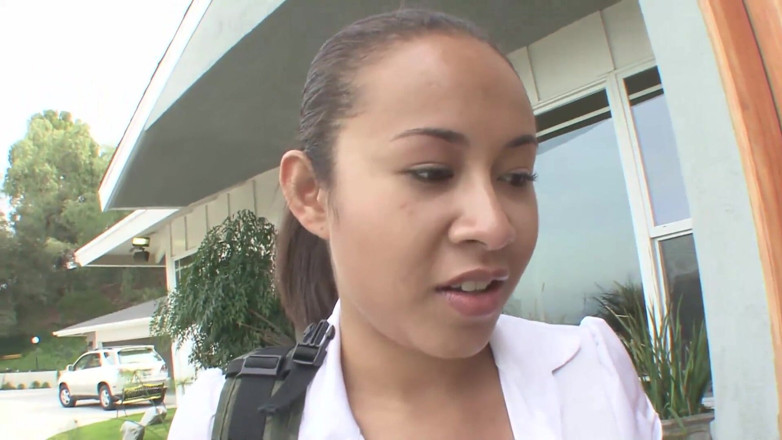 Africans Orgasm: Nice asian teen screwed by black guy