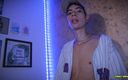 Magic C: Hot Skinny Twink Magic C Jerking His Big Cock and...