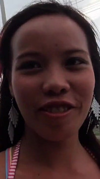 Super horny pinay drips cum on big balls