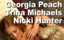 Edge Interactive Publishing: Georgia Peach и Trina Michaels и Nikki Hunter GGG в лесбо порно посвящение
