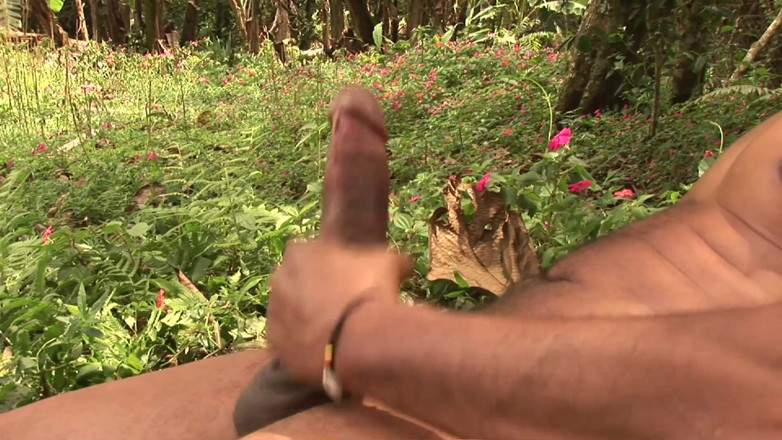 Male Dream: Großer schwanz, latina, DILF-masturbation im freien