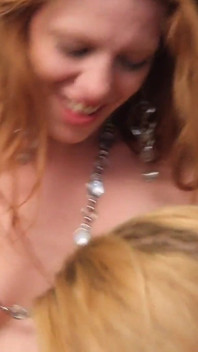 Horny lesbian blondes have hardcore fuck session on their desk at work