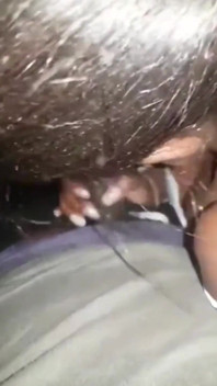 Sucking Big Black Cock Outdoors