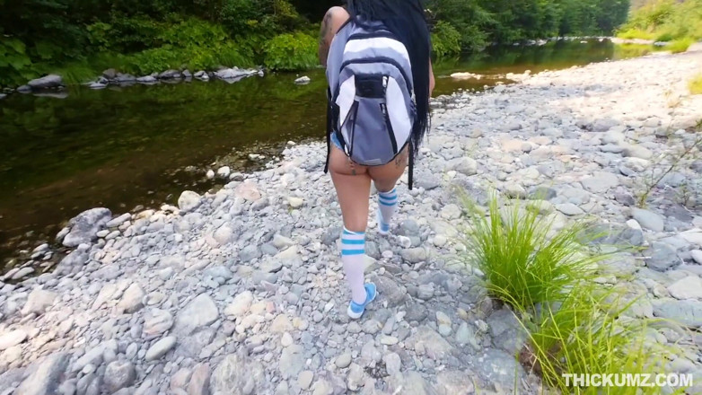 Team Skeet: Thickumz - Booty and busty chick banged in the woods