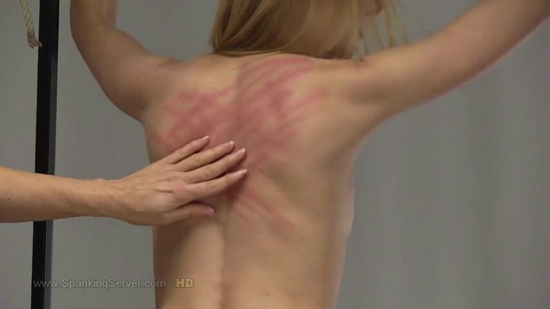 Spanking Server: Luca Bella is ready for a lezdom whipping sess in...
