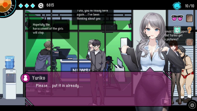 NSFWOtaku: Hentai Game - Tv Station Hentai Sex Scenes (kotwica tv, Bus Stop...