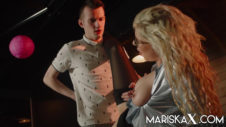 Mariska x: MARISKAX - Sexy MILF Tina plays while her husband is away