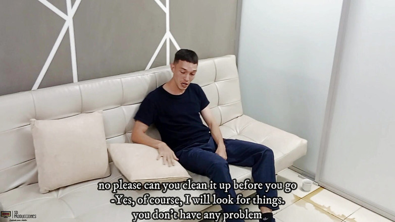 Franck: 私の家の角質の従業員にすべてのミルクを与える口の中で射精-スペイン語のポルノ