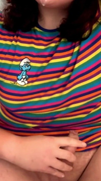 Cute Latina Shemale Enjoying Solo Masturbation