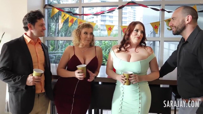 Sara Jay: Sara Jay has freaky foursome with her hot friends