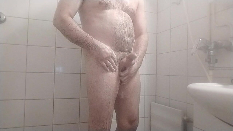 Uhri: 자지와 볼을 면도하는 통통한 게이