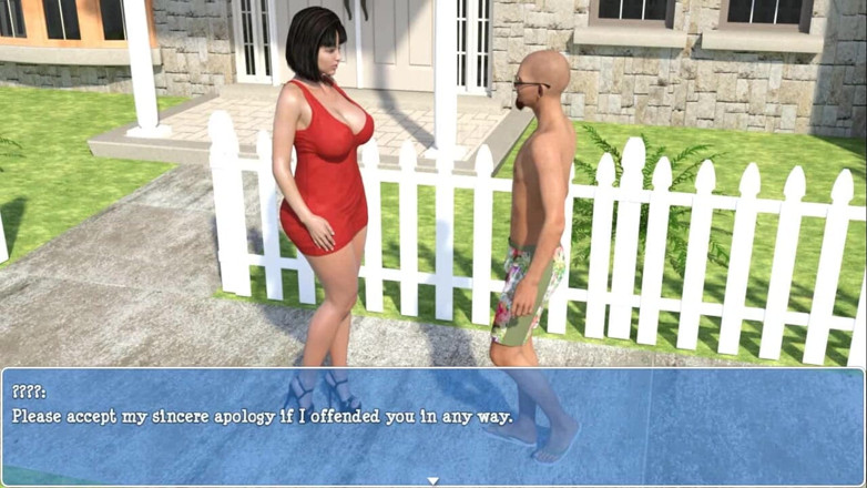 Dirty GamesXxX: Lily of the valley: housewife topless by the pool