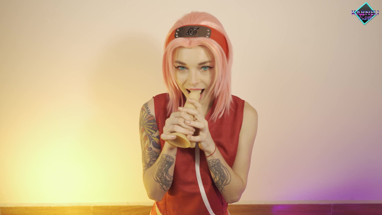 Karneli Bandi: Messy deepthroat from Sakura. Karneli Bandi