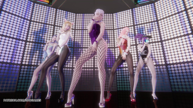 3D-Hentai Games: [mmd] Exid - ahri akali kaisa evelynn seraphine ateşli striptiz dansı...
