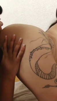 Hot lesbian threesome