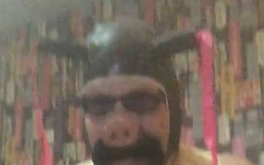 Analzebutt aka the evil lord of ass: Fetišská kapuce s dvojitými oholemi extrémně výstřední anální sex