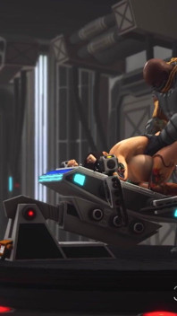 Sci-fi hardcore and a sexy cuffed hottie in the lab