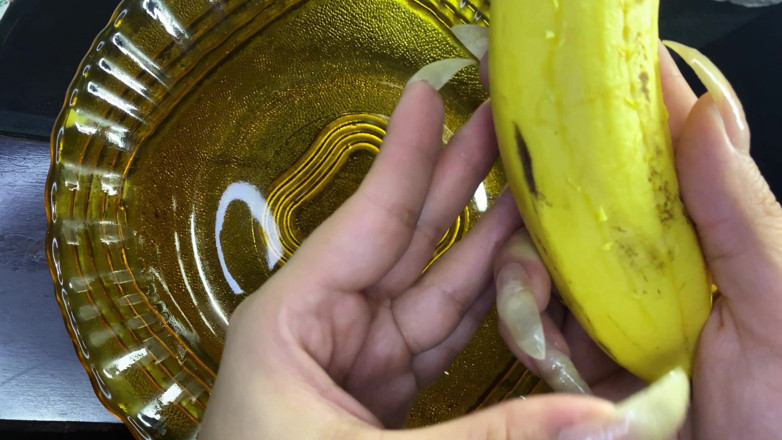 Goddess Li: Long Natural Nails and Banana