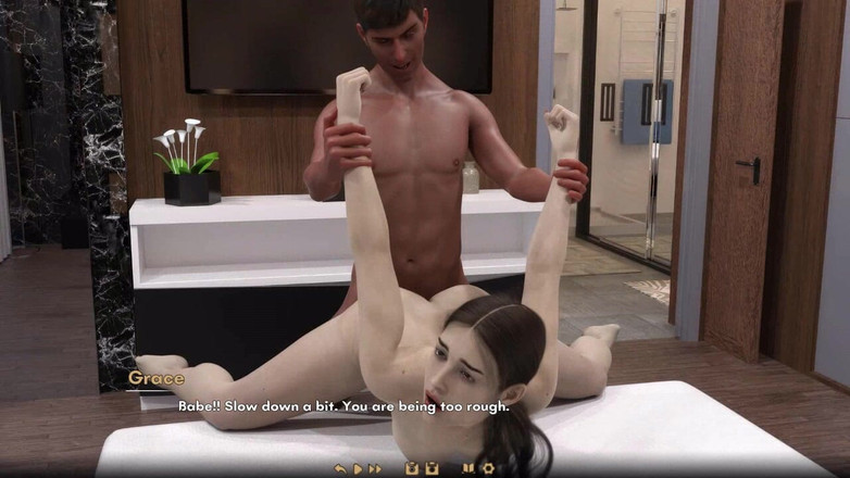 Dirty GamesXxX: Mörkare: make knullar sin heta fru hårt medan gest lyssnar...