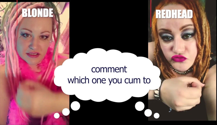 Campsissyboi: Comment which one made you cum blonde or redhead straight...