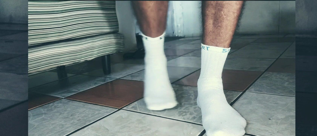 Stink HairyMale: White Socks and POV From My Body