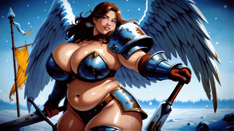 AI Porn: Ai, грудастые крошки-воины