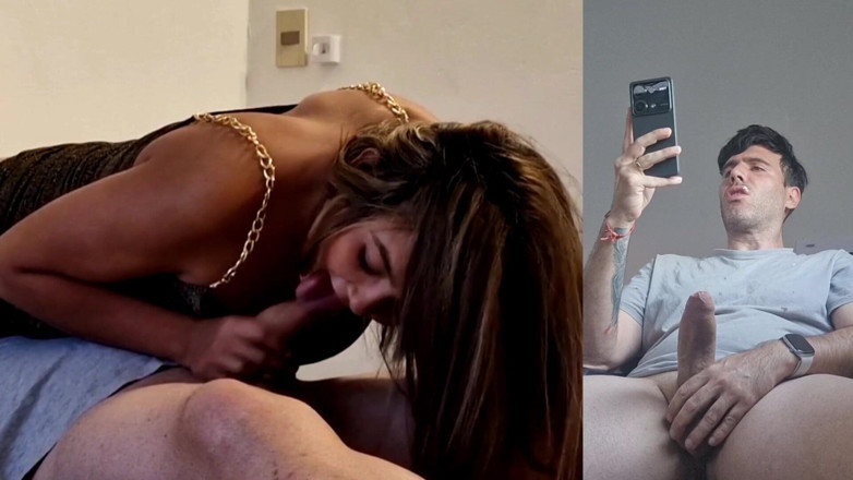 Latinascachondas: My Boyfriend Sees How I Suck Another Cock