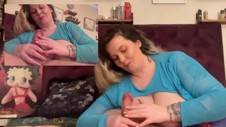 MissFFW: Grandota monta polla y luego lo masturba con una enorme...