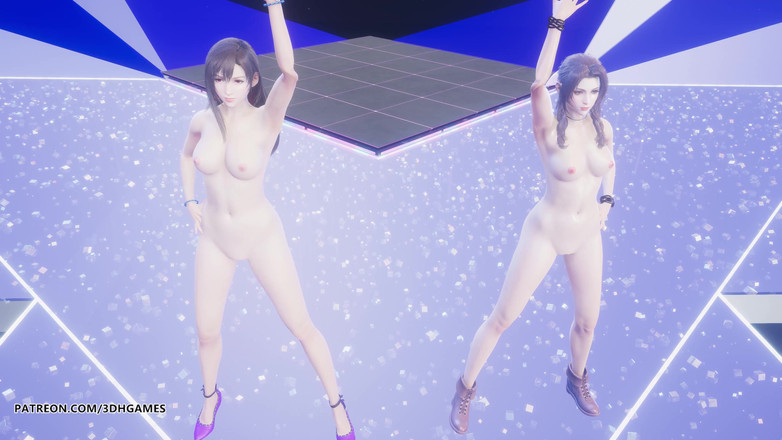 3D-Hentai Games: [MMD] TAEYEON - INVU Aerith Tifa Lockhart quente dança nua final...