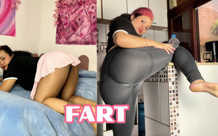 Cutiepiie Chubby: Газиста темношкіра пукає і в спідниці та легінсах