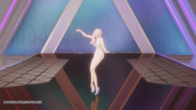 3D-Hentai Games: [mmd] Ive - Eleven Ahri Kaisa Seraphine sexy khỏa thân khiêu...