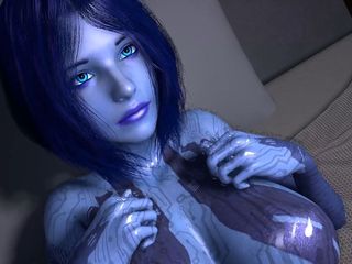 Wraith ward: Sex with Cortana on the bed : Halo 3D porn parody