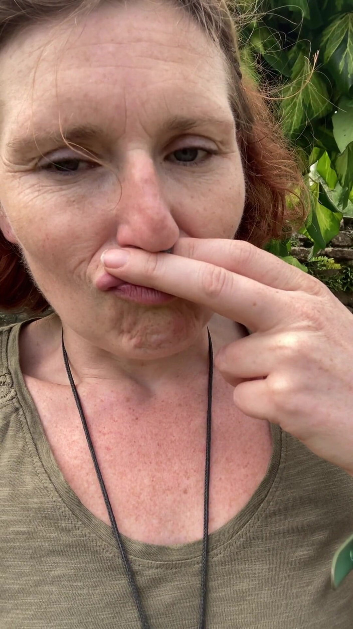 MistressWriggler: Smelling My Stinky Pussy Fingers in a Secluded Garden, Not...