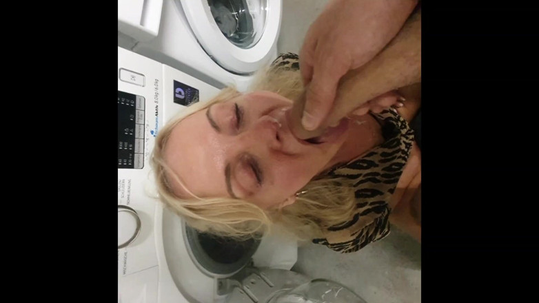 Youngboyandmilf: Neighbor Stuck in the Washing Machine and Gets Anal Fucked