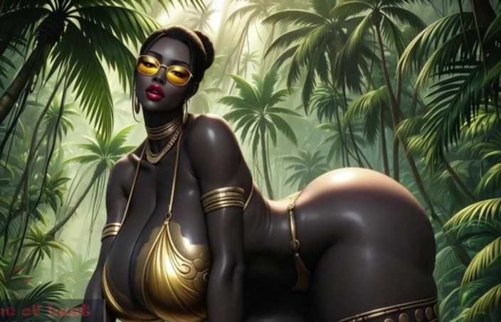 Game of Lust 3D: Gol Busty African Woman Bikini Dance in the Jungle