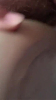 Chubby old woman uses toilet brush to masturbate