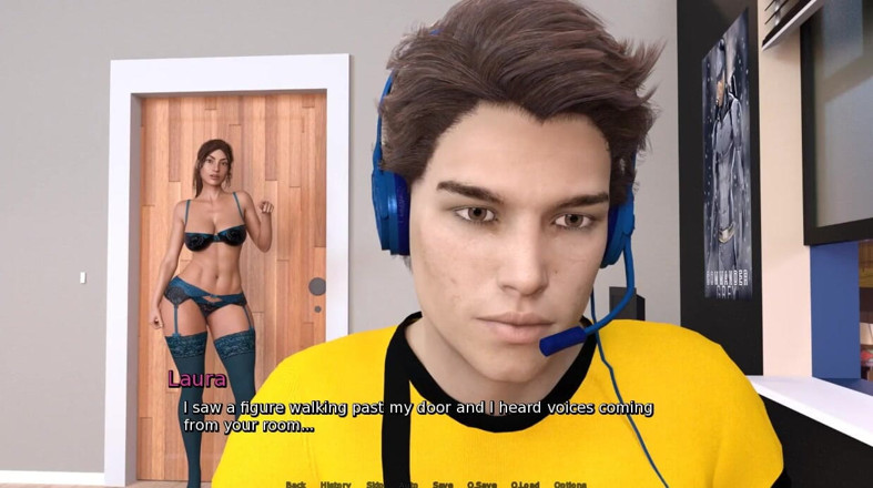 XXX Games Bunk: Laura的秘密 - 游戏玩法 - 角色扮演 - laura不知不觉地暴露了自己