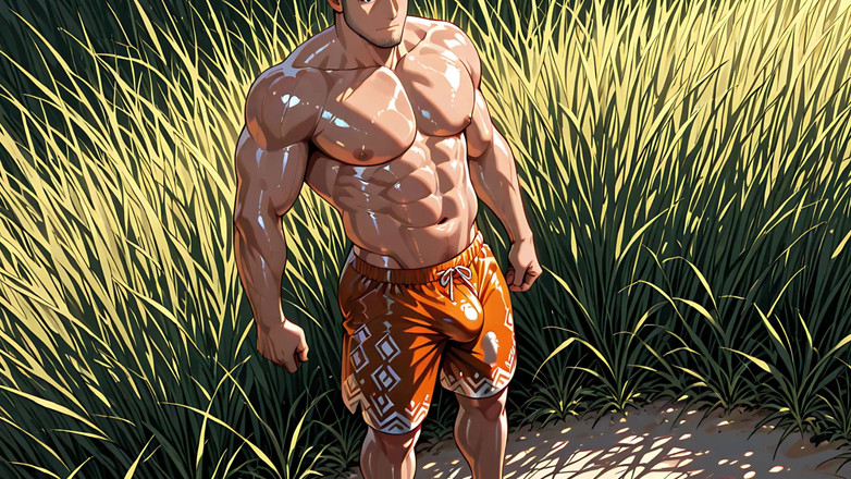 Erotic Man: Ai Lucah Lelaki Berotot Campurkan Bonjolan Lembut