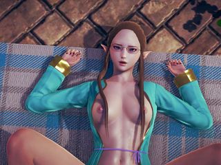 Waifu club 3D: Elf wants to feel your cock in her pussy