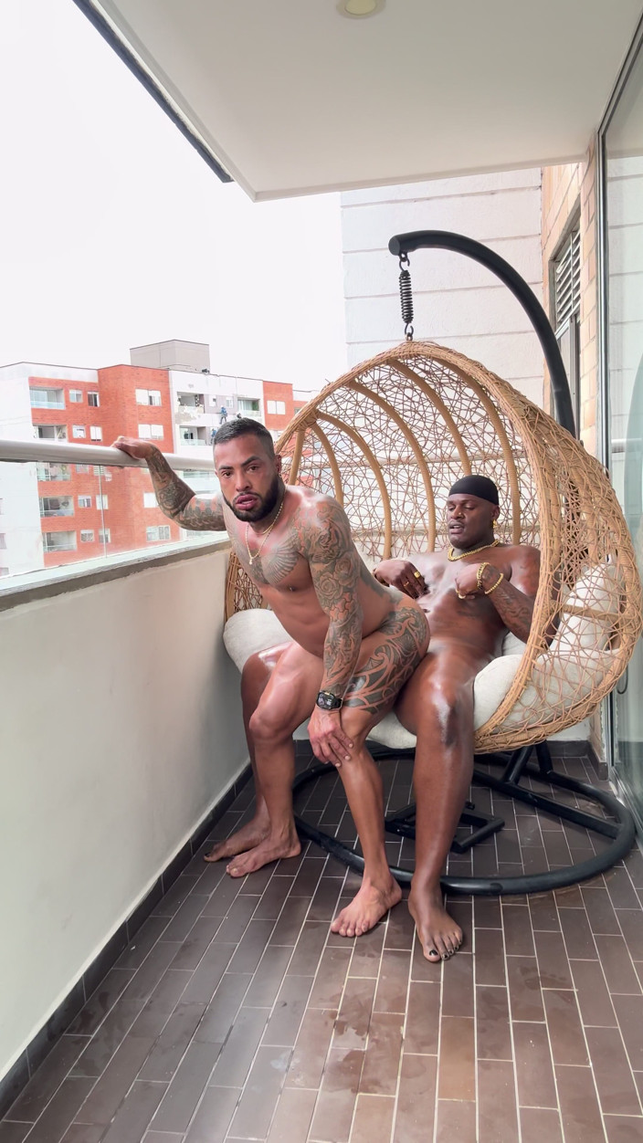 DADDYBLACKXXX: Kolumbijski body builder flip jebanie z dużym czarnym kutasem American...