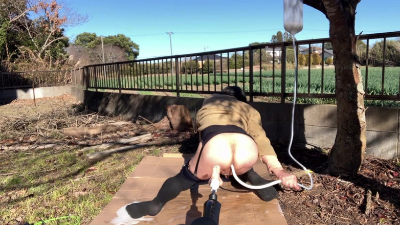 megu2002: Self-training No. 75: Milk Enema Endurance Walk