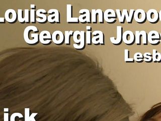 Edge Interactive Publishing: Georgia Jones &amp; Louisa Lanewood lesbo lick pink dildo GMBB31390