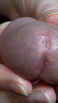 Super Close-up of Glans Edging and Peehole Penetration