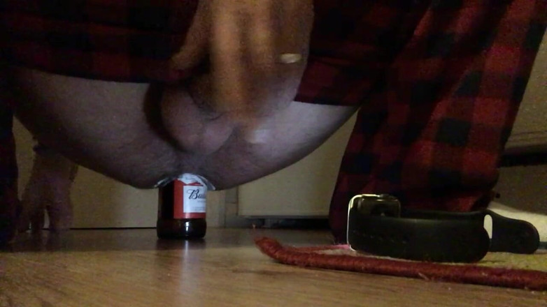 Rinno Steel: Anal bottle insertion