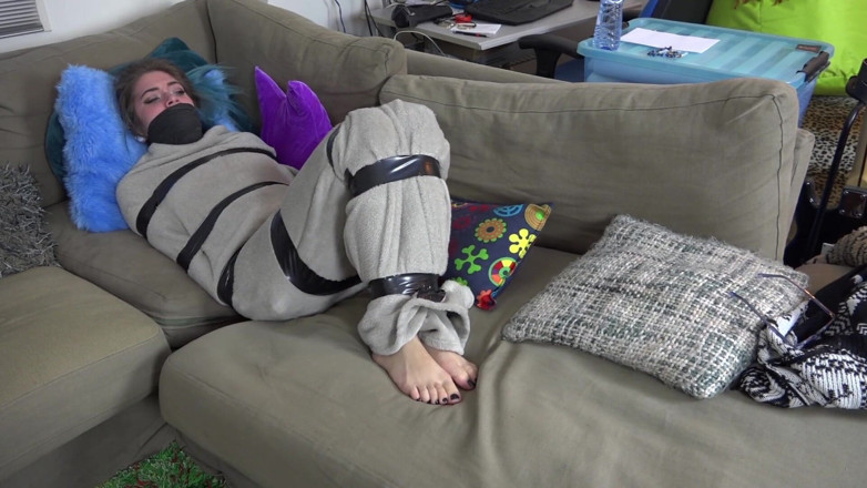 Restricting Ropes: Luna Grey - encased blanket