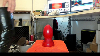 One2chris: Anální trénink Obrovské xxl hračky Kolíky Jockstrap Latexové punčochy zející...