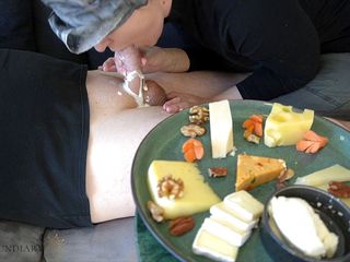 Project fun diary: Cheese fetish blowjob with saliva